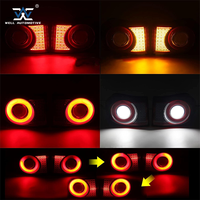 Accessoires tout-terrain haute performance, pièces de rechange, feux arrière LED fumés foncés, feux arrière ABS pour FJ CRUISER