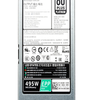 Catu daya redundan 9338D 495 Watt untuk Dell PowerEdge R730 R730xd R630 catu daya PC efisiensi tinggi