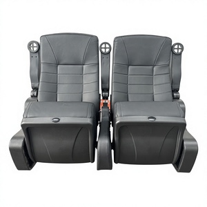 Fauteuil <span class=keywords><strong>de</strong></span> cinéma commercial pliable LEACOM SEATING LS-8605, moderne, en tissu, luxueux, avec fonction bascule complète - Product Image 3