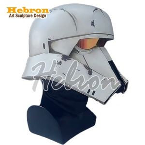 Casco Indossabile dei Trooper di <span class=keywords><strong>Star</strong></span> <span class=keywords><strong>Wars</strong></span>, Collezione Personale, in Fibra di Vetro e Resina, Accessorio per Cosplay, Costume per Giochi di Ruolo, Personaggio Cinematografico - Product Image 5