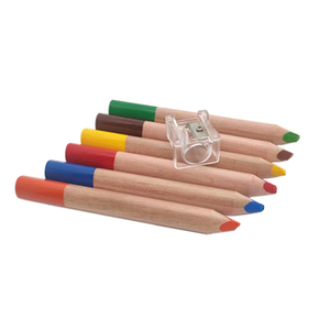 Lot de 6 crayons de couleur pour aquarelle de haute qualité 3 en 1, <span class=keywords><strong>taille</strong></span> jumbo, fournisseur d'art, <span class=keywords><strong>crayon</strong></span> de couleur avec <span class=keywords><strong>taille</strong></span>-<span class=keywords><strong>crayon</strong></span> et pinceaux gratuits - Product Image 2