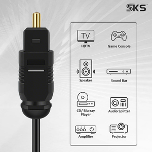 <span class=keywords><strong>สาย</strong></span>สัญญาณเสียงออปติคอล TOSLINK 5.1CH <span class=keywords><strong>สาย</strong></span>ไฟเบอร์ดิจิตอล <span class=keywords><strong>SPDIF</strong></span> ชุบทองสำหรับทีวี PS5 เอกซ์บอกซ์เครื่องขยายเสียง - Product Image 2