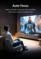 Projecteur DLP Yinzam S1 1000 ANSI Lumens 1080P à ultra courte focale, prise en charge 4K, Android 13, projecteur de poche pour la maison et les entreprises