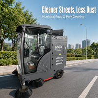 XY-A5S Nettoyeur multifonction 3-en-1 autoporté : balayage, lavage à pression, canon à brouillard, léger 660 kg, capacité de montée 25 %, 10 m