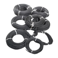 Cordon élastique en caoutchouc silicone noir extrudé, résistant aux basses/hautes températures, sur mesure, prix usine, pour l'étanchéité des tuyaux