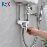 Robinet de douche pour baignoire, corps blanc, durable, étanche, pour mélange d'eau chaude et froide
