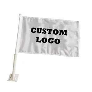 Huiyi New arrival 2023 customized 30*45 custom car flag Promotional mini hand country flag for car