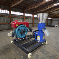 Nouvelle Machine Mobile Chinoise pour la Fabrication de Granulés d'Aliments pour Chevaux, Lapins et Autres Animaux, à Essence, pour Sciure de Plastique, en Vente