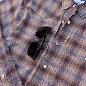 Custom Wholesale Short Sleeve Colorful Plaids Design Men's Western Yoke Shirts High Quality Men's Fishing Shirt With Pearl Snaps - Product Image 2