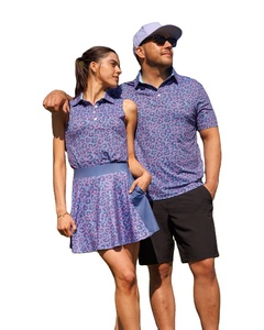 Wholesale Knitted Men's Shirts Patterned Polyester Spandex Elastic Jersey Golfers Club Team <strong>Golf</strong> <strong>Apparel</strong> - Product Image 4