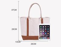 Sac à main en toile de coton pour femme avec poches zippées, sac de rangement anti-poussière, sac à bandoulière, sac de shopping