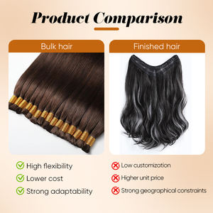 工場卸売り二重描画バージンキューティクルアラインレミー編頭人間の髪の毛100% 本物のベトナムのバルクヘア - Product Image 6