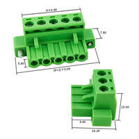Connecteur femelle pour bornier à pas de 5,08 mm avec vis à bride XK2EDGKM