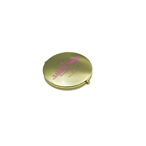 Metallic Custom 3D Shape Hard Enamel Crystal Silk Printing <b>Compact</b> <b>Mirror</b> Small <b>Mirror</b> with Pressure Button - Product Image 5