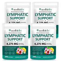 Acentiallabs 240 gélules Complexe botanique avancé Drainage lymphatique Capsule pour favoriser le bien-être lymphatique