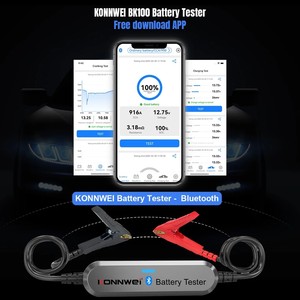 Versión Mejorada 2026, KONNWEI BK100, Bluetooth 5.0, Probador de Baterías de Auto y Moto, Analizador de Baterías de 6V y 12V, 100 a 2000 CCA - Product Image 5