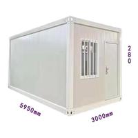 Maisons conteneurs pliables en acier étanches de 20 et 40 pieds, mini-maisons mobiles avec chambre, salon et usage extérieur (bureau/villa/maison)