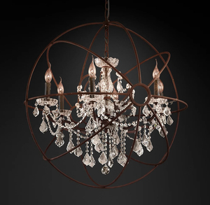 Trung Quốc phục hồi nhà sản xuất trong nhà pha lê ánh sáng hiện đại đồ đạc trần ánh sáng Đèn Chùm Pha Lê - Product Image 4