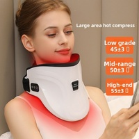 Masseur de cou Bluetooth avec compresse chaude et massage par pression d'air, pour traction cervicale, soulage la fatigue, utilisation à domicile ou au bureau
