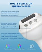 Aktualisierte Version Drahtloses Digitales Pool-Thermometer und Empfänger-Set mit Leicht Ablesbarem Display und Schwimmendem Design