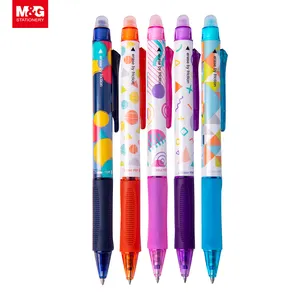 M & G Термочувствительная стираемая ручка с индивидуальным логотипом, профессиональная многоразовая стираемая гелевая чернильная ручка, шариковые ручки для письма