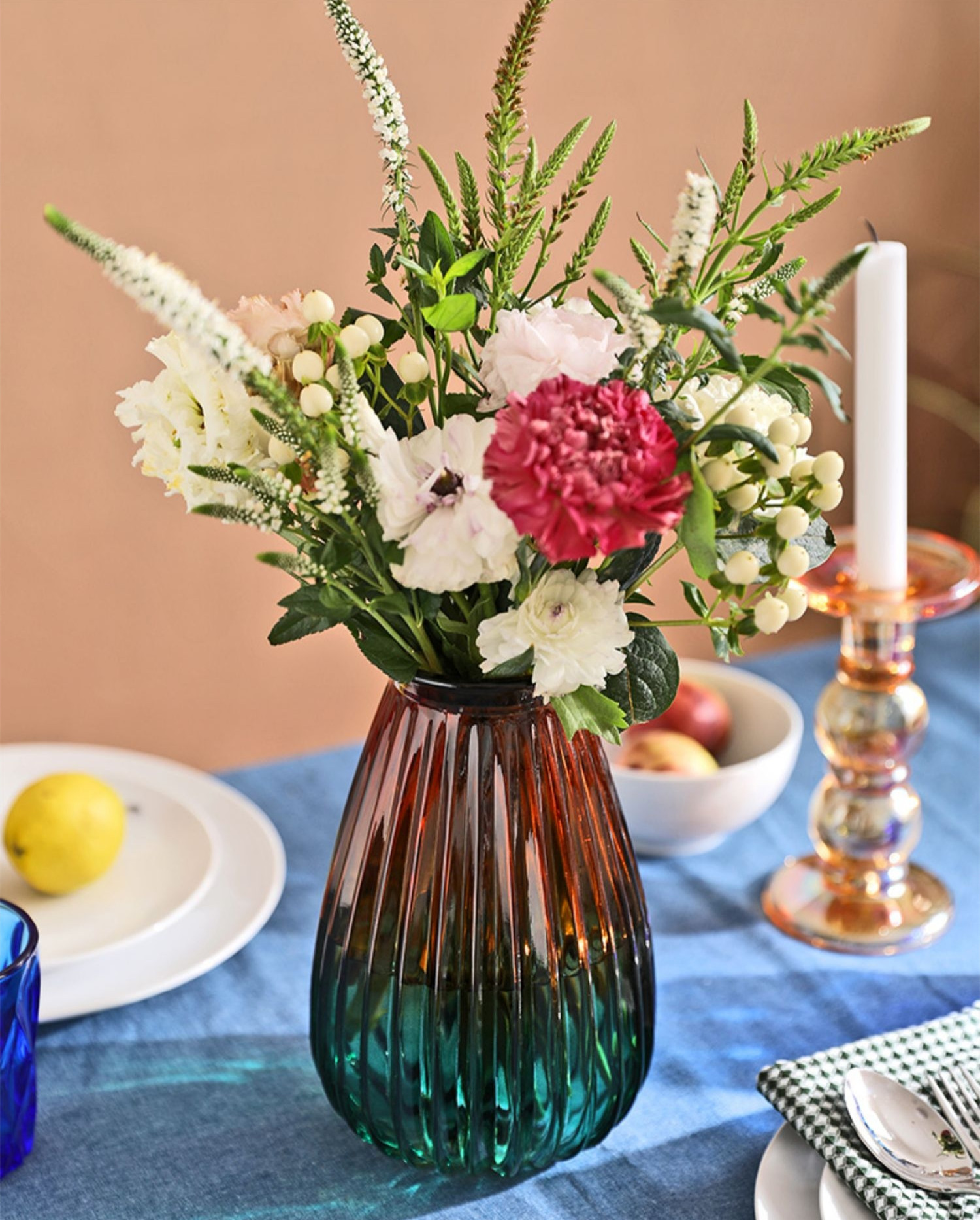 Factory Produced Wholesale Glass Flower Vase for Home Decor