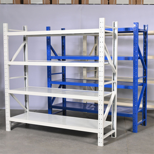 Étagères de garage en acier multi-niveaux, étagère de rangement à 4 niveaux, <span class=keywords><strong>structure</strong></span> métallique robuste, protection ESD, revêtement en poudre, capacité moyenne, sur mesure - Product Image 4