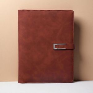 Custom Company Business Gifts PU Leather Hardcover 6 Ring Binder Loose-<b>Leaf</b> A5 Planner Notebook 80 Sheets PVC/Fabric/PP Cover - Product Image 6