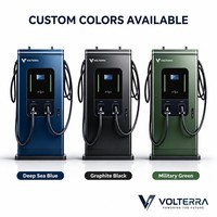 Station de recharge pour véhicules électriques au sol, conception personnalisée, chargeur de VE à double câble, écran tactile, usage commercial, parking