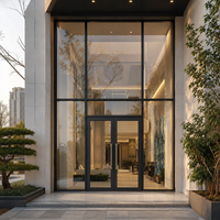 Système de mur-rideau ALUFRONT pour fenêtres résidentielles avec vitrage sur mesure et profilés en aluminium pour villas, condos et appartements