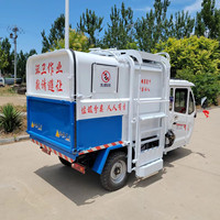Tricycle électrique de collecte de déchets avec benne hydraulique et cabine fermée, véhicule de transfert de déchets sanitaire, fourni directement par l'usine