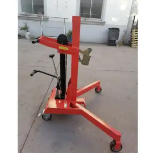 Capacity 450kg Pedal Lifting Hydraulic Hand Move Pallet Truck Manual Drum Carrier Lifter Oil Drum Trolley