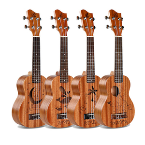 <span class=keywords><strong>Ukelele</strong></span> soprano de 21 pulgadas, <span class=keywords><strong>ukelele</strong></span> con acabado mate de madera contrachapada de caoba, mini guitarra de 4 cuerdas para niños principiantes - Product Image 1