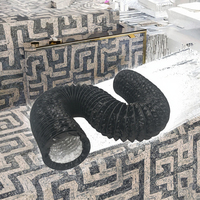 Conduite d'évacuation industrielle pour cuisine, flexible en PVC et feuille d'aluminium, pour systèmes CVC, solution de conception graphique économe en énergie