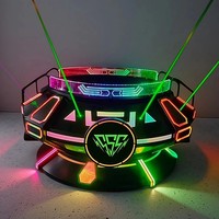 Fumashi DJ-03 Cabine DJ mobile en métal durable avec éclairage LED – MEILLEURE VENTE – Livraison rapide – Clubs de nuit, Thanksgiving, Noël, Nouvel An