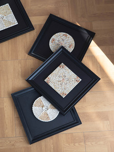 Cuadro Decorativo con Conchas Naturales para Adornos del Hogar, Pintura Tridimensional para Pared de Entrada, Cuadro Colgante - Product Image 5