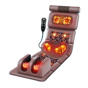 Nuevos productos Almohada de masaje Thai Shiatsu Masajeador de espalda Colchón de calefacción por vibración Cojín de masaje de cuello ajustable - Product Image 2