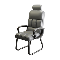Chaise pivotante moderne en cuir pour ordinateur, idéale pour la maison, le bureau ou les étudiants, avec dossier ergonomique et hauteur réglable pour une assise confortable
