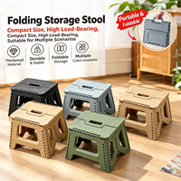 Tabouret et chaise pliants portables en plastique PP au design moderne pour l'extérieur, la pêche, le barbecue, et pour la salle de bain (non-dangereux pour les surfaces), adaptés aux enfants
