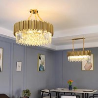 Lustre Suspendu en Cristal pour Restaurant, Hôtel, Mariage, Décoration de Maison, Lampe de Plafond en Cristal Personnalisée pour Salon