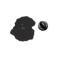 Broche vintage émaillée en forme de corbeau, badge métallique avec slogan pour collectionneur, ornement pour veste, sac à dos ou vêtement