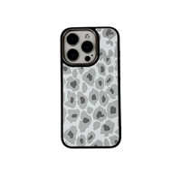 Étui de protection en velours Sense Plus de haute qualité pour iPhone 13/14/16 étui de téléphone anti-chute imprimé léopard décontracté Compatible avec poignée de téléphone