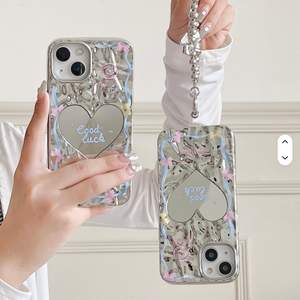 Amore per <span class=keywords><strong>iPhone</strong></span> 16 custodia per telefono in argento placcato Pro Max per <span class=keywords><strong>iPhone</strong></span> 15 14 13 copertura di protezione per telefono - Product Image 1