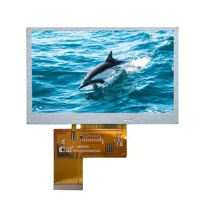 4.3 인치 800*480 TFT 디스플레이 IPS보기 RGB 인터페이스 320 밝기 CTP 또는 RTP는 LCD 디스플레이 화면 패널을 사용자 정의 할 수 있습니다