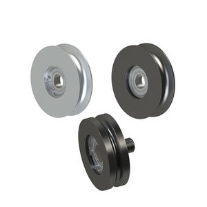 Puleggia ruota in ghisa in alluminio con cuscinetto a V puleggia in acciaio con ruote a <span class=keywords><strong>2</strong></span> pulegge - Product Image 5
