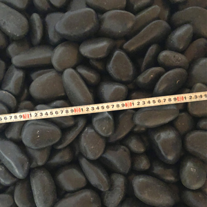 Pierre de galets blancs polis par roche naturelle de rivière noire bon marché pour des applications d'aménagement paysager et de jardin - Product Image 3