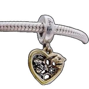 Colgante de Plata 925 con Circonita y Perla de Agua Dulce, Diseño de Corazón, Llave y Flor, Lujoso, DIY, Regalo Festivo, Joyería de Moda para Mujer - Product Image 4