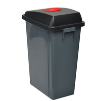 Conception personnalisée Publicité d'intérieur 60l Poubelle en plastique à 3 compartiments pour le recyclage Poubelle de recyclage Poubelle