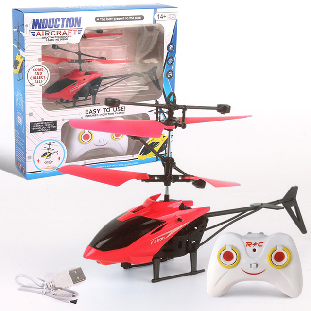 Mini Rechargeable RC Drone Fall-Resistant Remote Control Helicopter for Children for Outdoor Play Beginner Plastic Electric