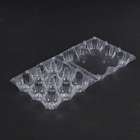 Barquette d'emballage jetable à 9 cavités pour œufs frais de poule, en PET transparent, de qualité alimentaire, écologique, à prix abordable